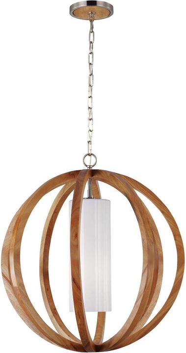 Actual product image Elstead Lighting Allier pendant light E27 72cm Light wood, brushed steel (E27)