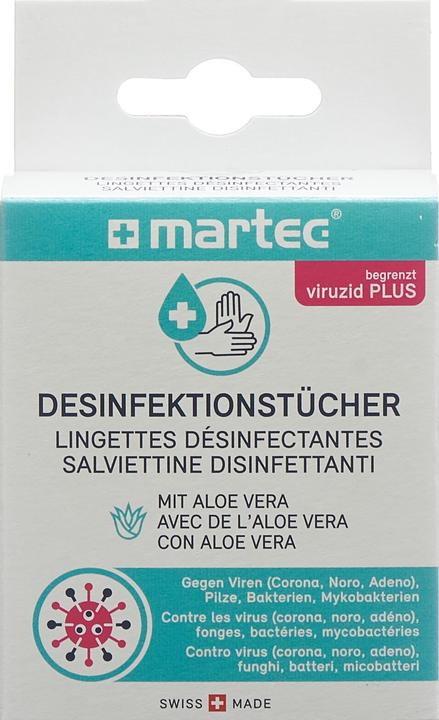 Image du produit Martec Lingettes désinfectantes