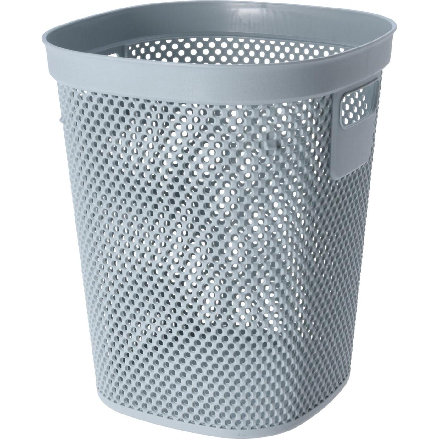 Mojawo Papierkorb Mülleimer Abfalleimer Papiereimer Kunststoff 12,5L, Abfalleimer, Grau