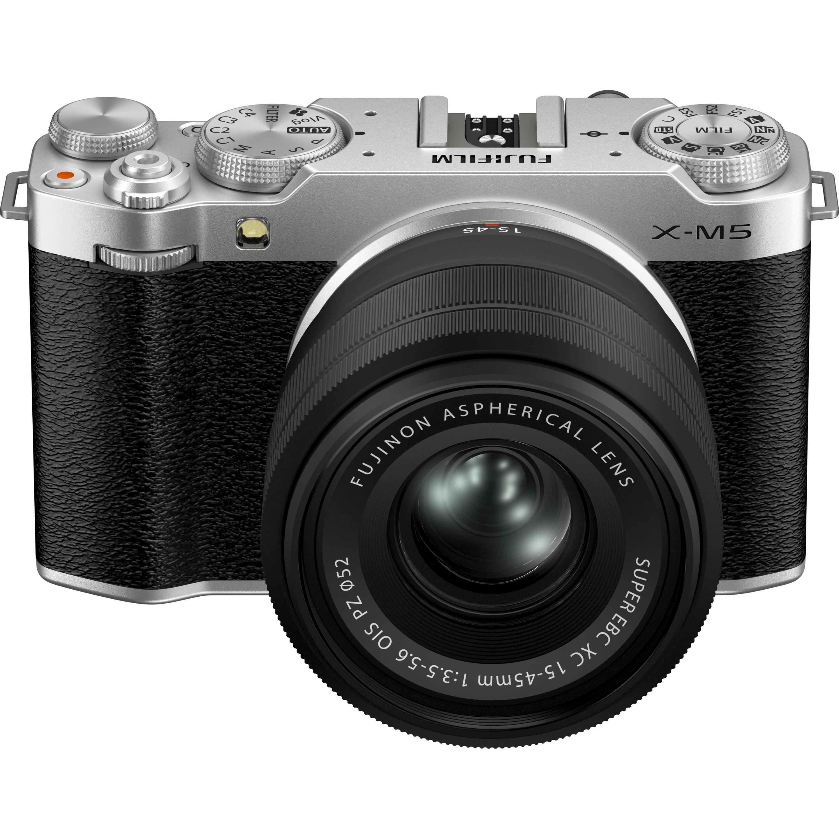 Thumbnail - Fujifilm X-M5 Kit XC 15-45mm (15 - 45 mm, 26.10 Mpx, APS-C / DX), Kamera, Schwarz, Silber