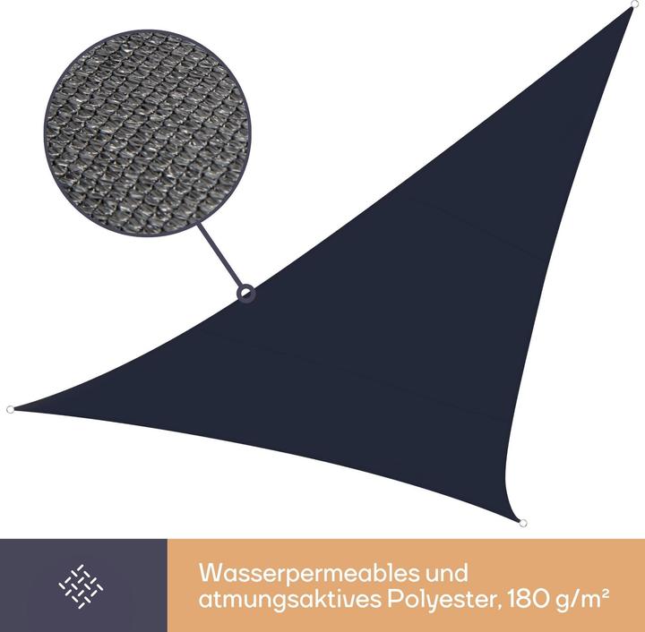 Produktbild Perel Sonnensegel drei wasserdurchlässig (5 x 5 x 5 m)