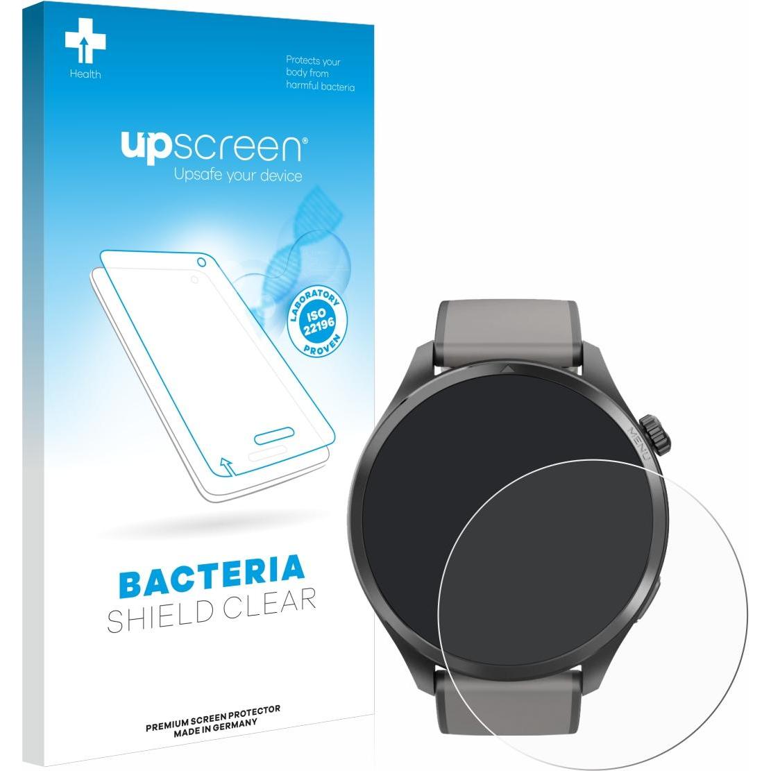 upscreen Schutzfolie Displayschutz Displayschutzfolie Folie Klar antibakteriell, Smartwatch Schutzfolie, Transparent
