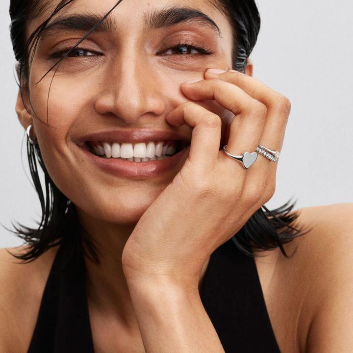 Produktbild Pandora Gravierbares Herz Ring (48, 925 Silber)