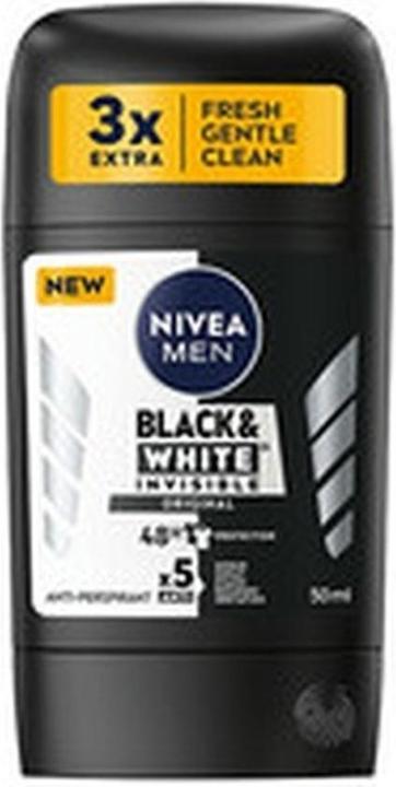 Produktbild NIVEA Solid antiperspirantack & White Invisible Original 50 ml (Stick, 50 ml)