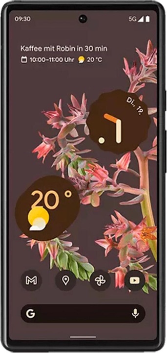 Actual product image Google Pixel 6 (128 GB, Stormy Black, 6.40", SIM + eSIM, 50 Mpx, 5G)