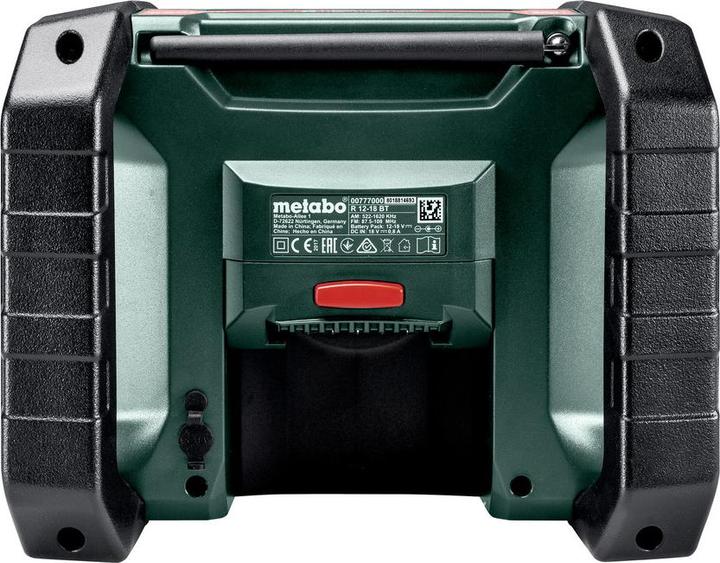 Actual product image Metabo R 12-18 DAB+ BT (DAB+, AM, FM, Bluetooth)