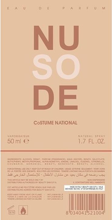 Immagine prodotto Costume National So Nude di Eau de Parfum Spray 50 ml (Eau de parfum, 50 ml)