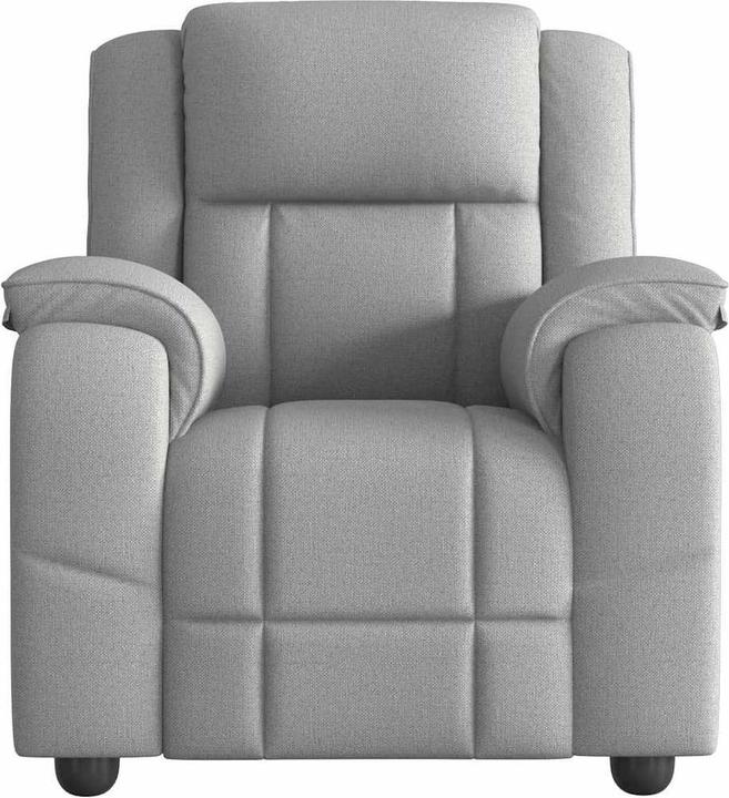 Immagine prodotto VidaXL Poltrona massaggiante in tessuto cloud grey poltrona TV massaggiante