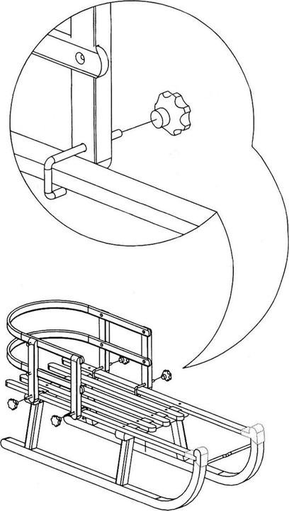 Image du produit Vedes Traîneau à bois