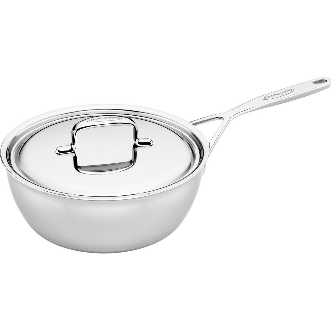 Thumbnail - Demeyere 5 Plus Sauteuse 24cm mit Deckel, Pfanne + Kochtopf, Silber