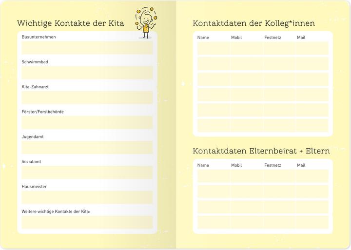 Produktbild Der Kita-Planer 2026 / 2027 (1 Woche / 2 Seiten)