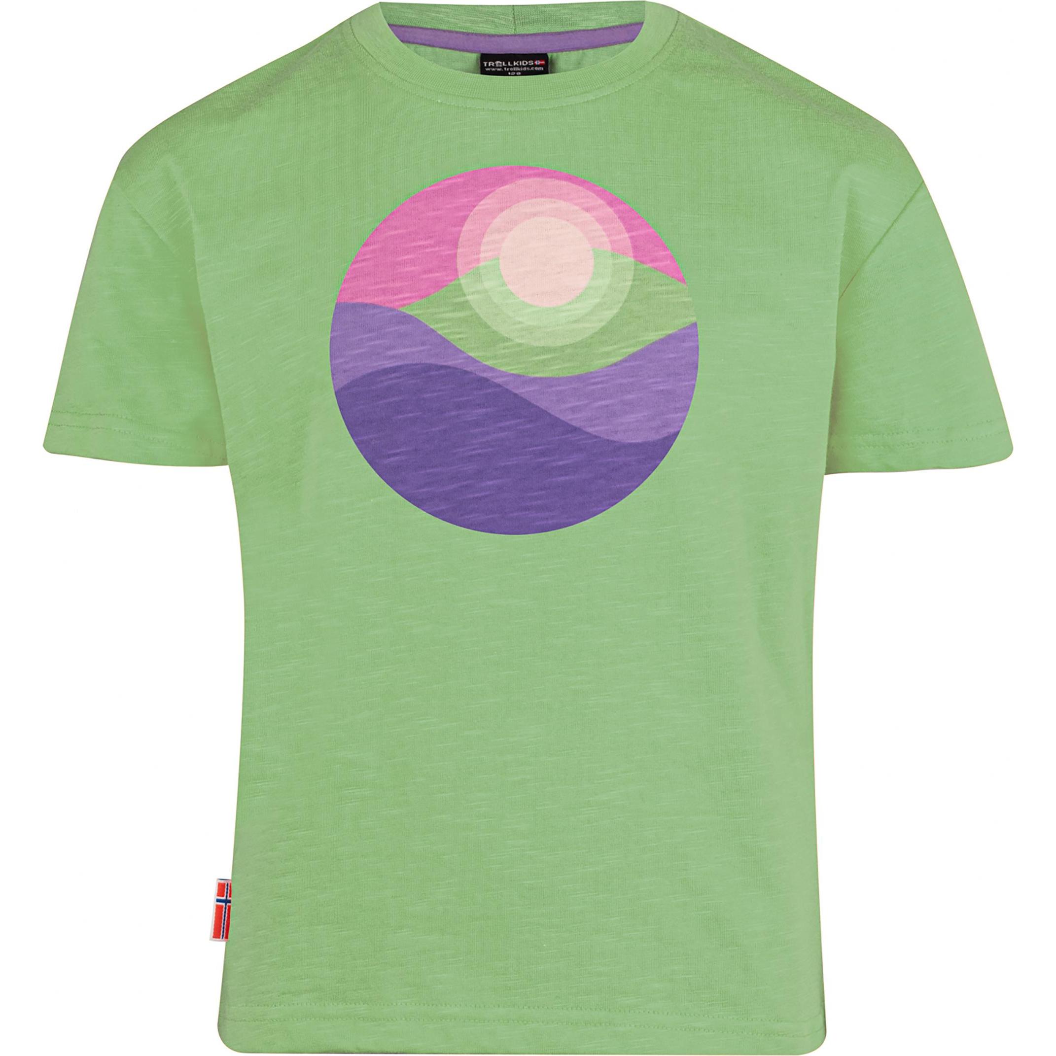 Trollkids, Unisex, Shirt, Halsafjord, Grün, (140)