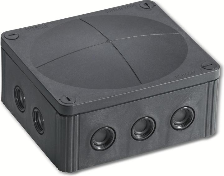 Image du produit Wiska 10101460 Cassetta di derivazione L x A 160 140 81 mm Nero IP66/IP67 1 pz.