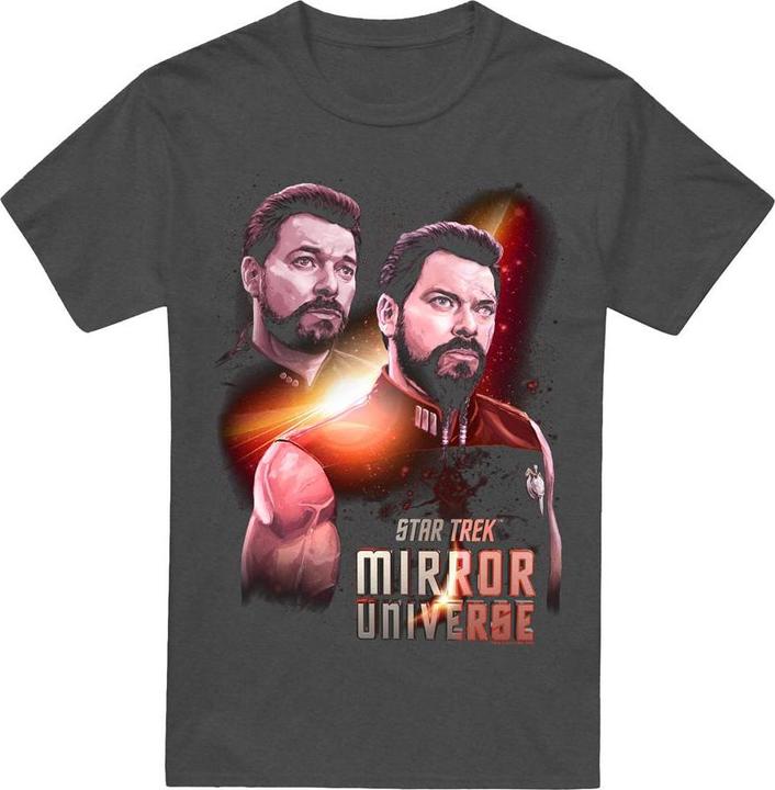 Actual product image Unisex Adult Mirror Riker T-Shirt (S)