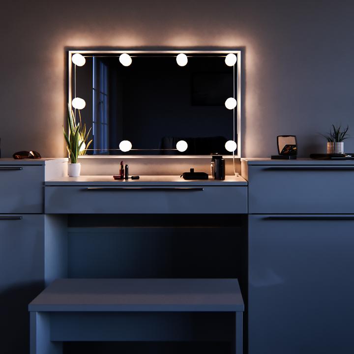 Image du produit Vicco Lilli avec éclairage LED et banc (190 x 39 x 90 cm)
