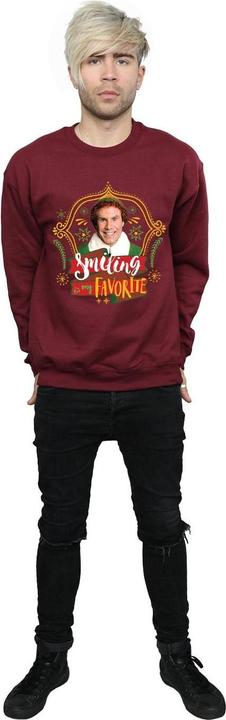 Actual product image Elf Mens Buddy Smiling Sweatshirt (S)