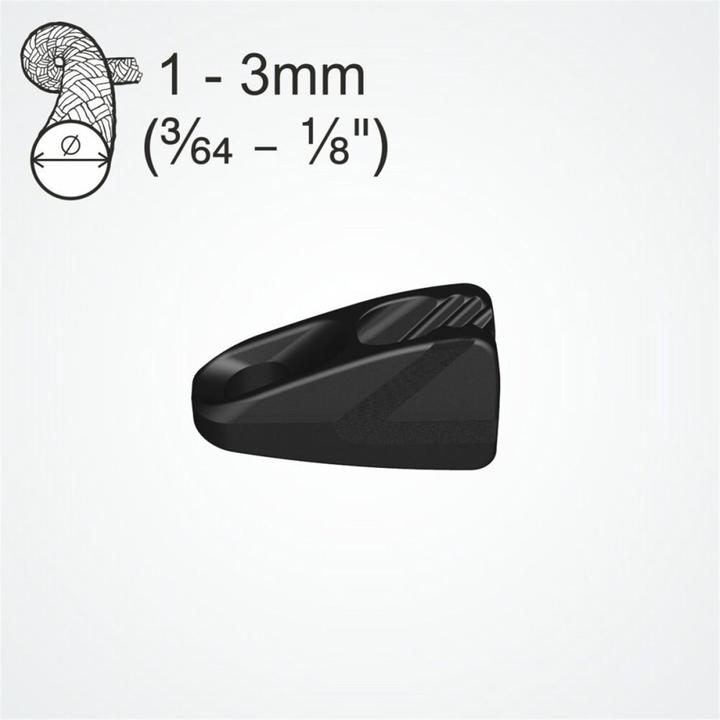 Clamcleat Micros Tie-down cleat, 1-3mm, 4 Stück
