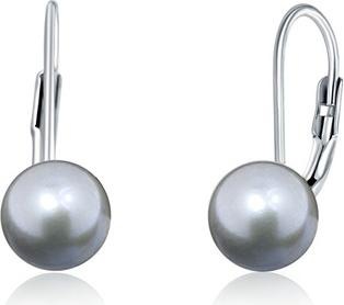 Produktbild JVD Silver earrings with real gray pearls SVLE0476XD2P6 - Diameter: 1 cm