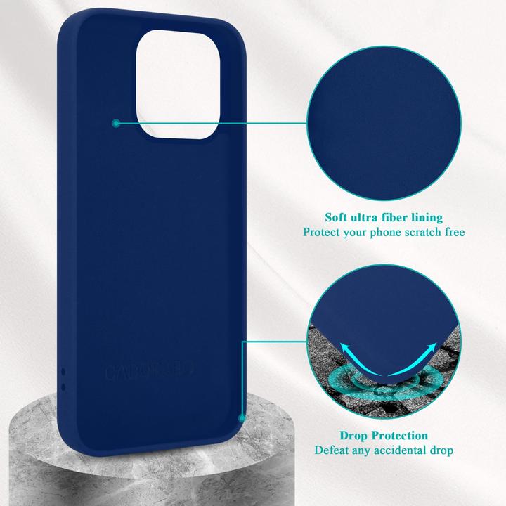 Produktbild Cadorabo Hülle für Apple iPhone 14 PRO im TPU Liquid Silicone Case Style (Apple iPhone 14 Pro)