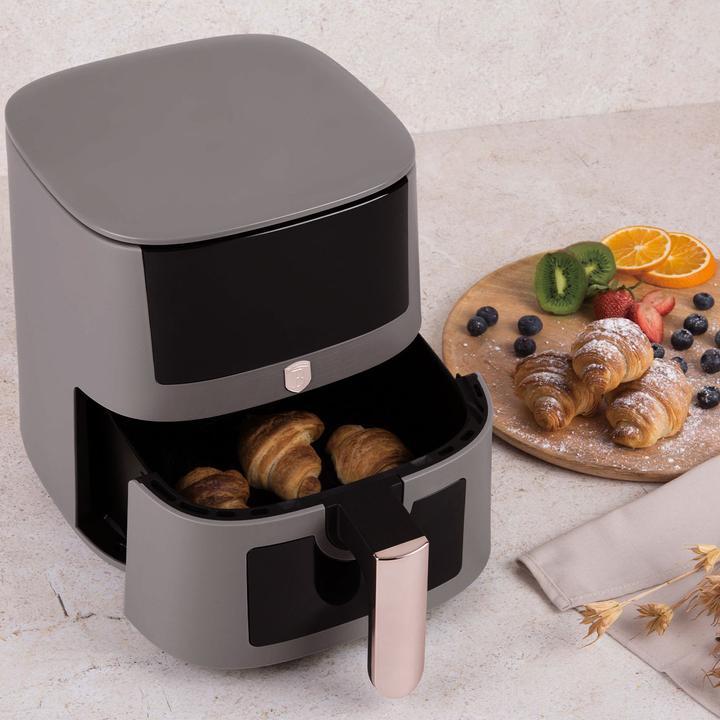 Produktbild BerlingerHaus Heissluftfritteuse mit 8 Kochprogrammen und Warmhaltefunktion, 5l, taupe