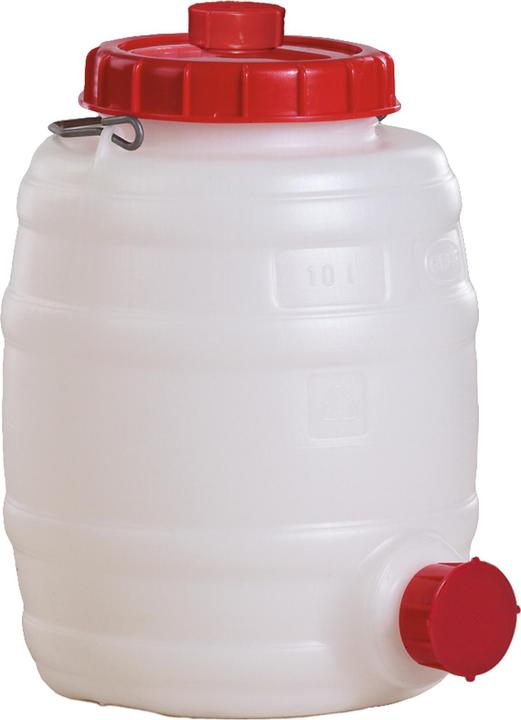 Produktbild Graf Fass 10 l PE weiss 1 Tragebügel Einfüllöffnung-Ø 120 mm