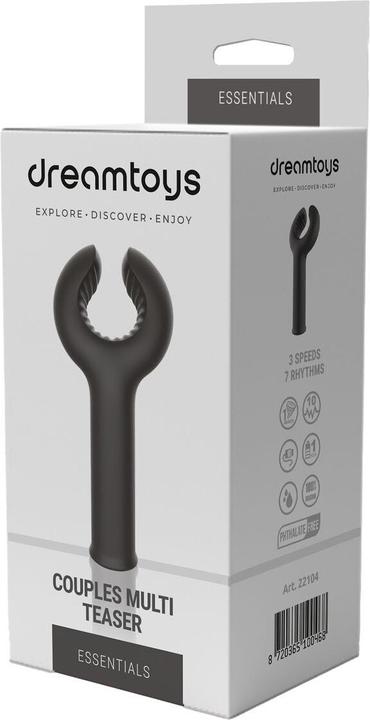 Actual product image Dreamtoys Essential Couples Multi Teaser Vibrator 3 Vibration speeds and 7 Rhythmic Patterns