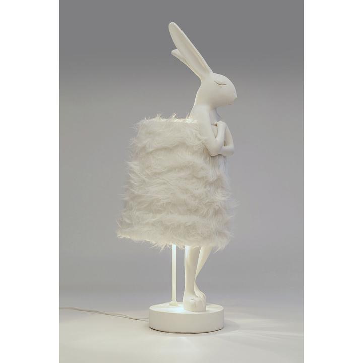 Produktbild Kare Design Tischleuchte Animal Rabbit Fur Weiss/Silber 68cm (E14)