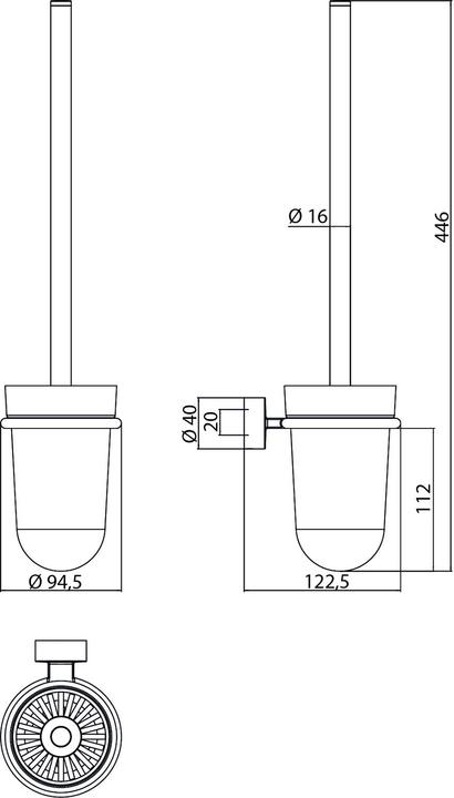 Produktbild Emco Toilettenbürsten-Garnitur 41500101