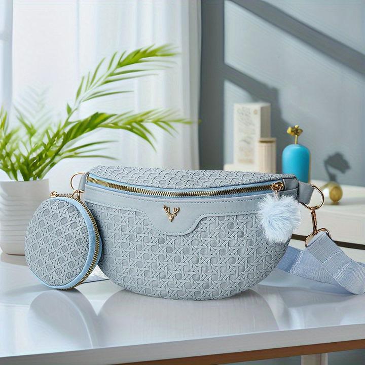 Immagine prodotto Only-Bags.Store Due pezzi con decorazioni di cervo Borsa da petto alla moda Set di borse a tracolla
