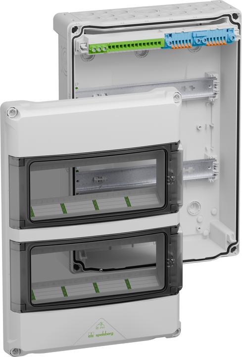Image du produit Spelsberg Kleinverteiler, grau, Schutzart IP65, 24