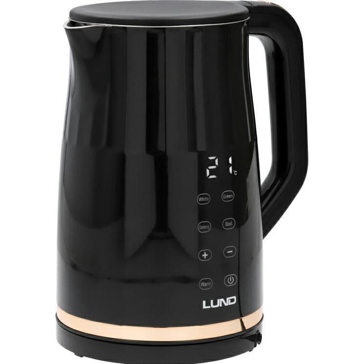 Toya CZAJNIK EL.1,7L, REGULACJA TEMP., CZARNY, Bollitore