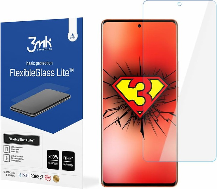 Actual product image 3MK FlexibleGlass Lite Display Film (1 Piece, Vivo X80 Pro)