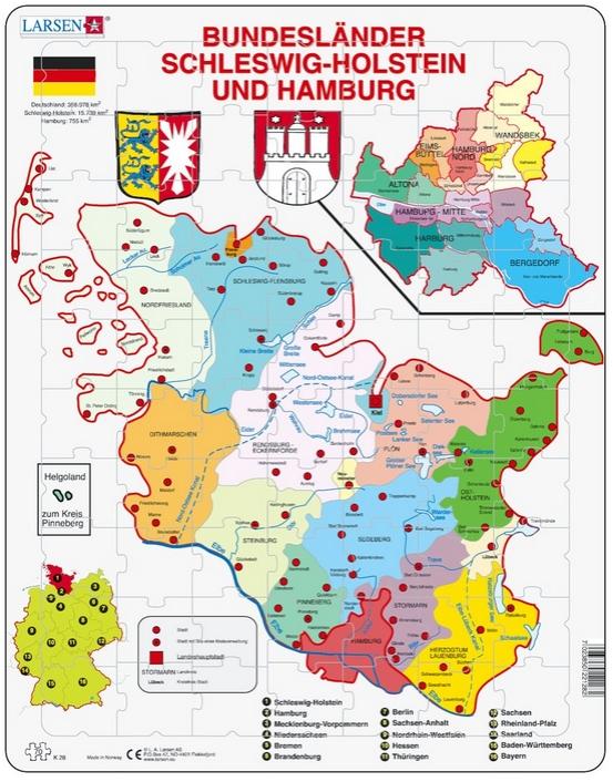 Actual product image Larsen Hamburg and Schleswig-Holstein (70 pieces)