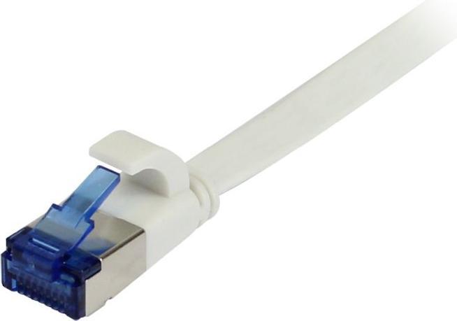Image du produit Synergy 21 Câble patch RJ45 CAT6A 500Mhz 015m blanc UFTP plat TPESuperflex AWG32 (U/FTP, CAT6a, 0.15 m)