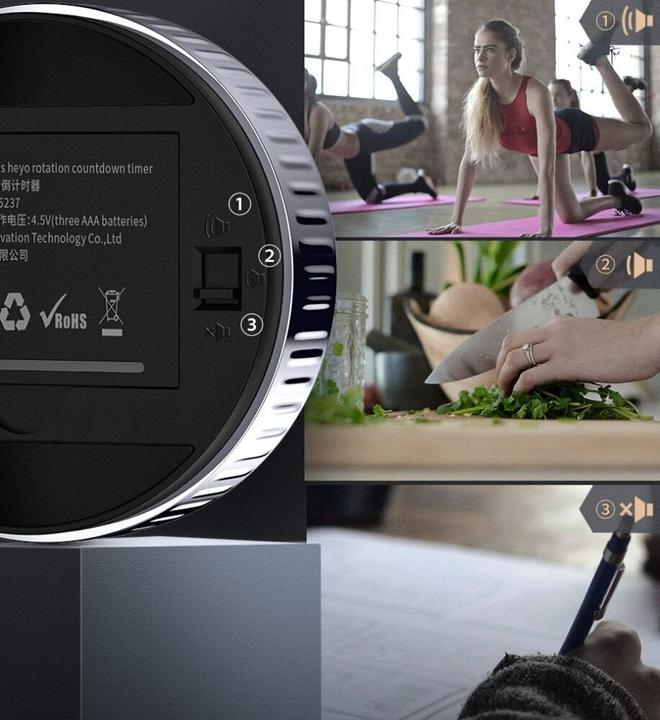 Productafbeelding Baseus heyo rotatie countdown timer Zwart