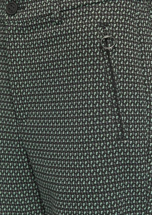 Produktbild S.Oliver Hose Gemusterte Stoffhose mit elastischem Bund (38)