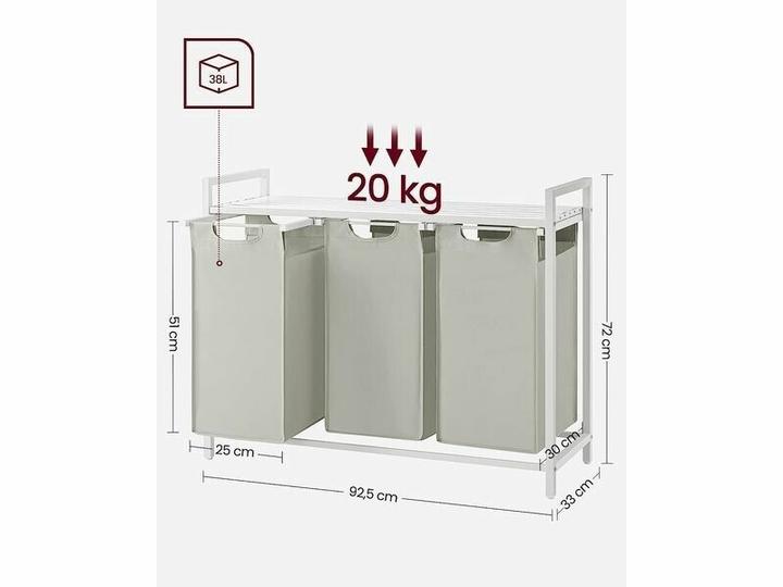 Actual product image Vasagle Laundry (114 l)