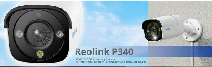Productafbeelding Reolink P340 (wit/zwart, 12 MP, PoE) (4512 x 2512 Pixels)