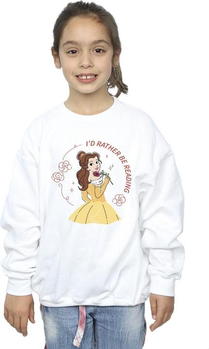 Produktbild Disney Beauty And The Beast I'd Rather Be Reading Sweatshirt Mädchen (152, 158)