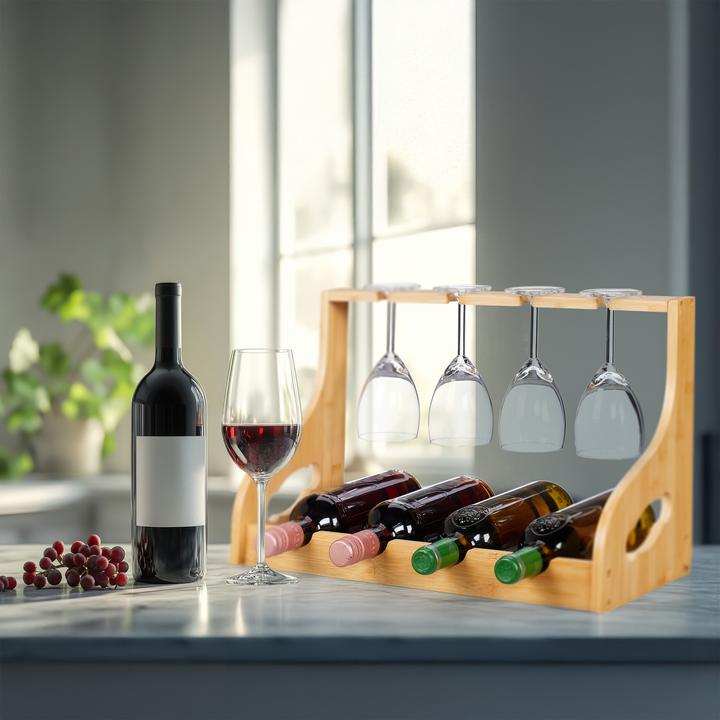 Actual product image Relaxdays Wine rack (4 Fl.)