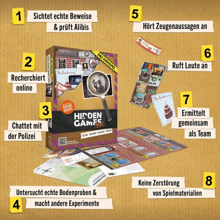 Actual product image Hidden Games Tatort: All under one roof ( Case 13) (German, 1 - 6 Players)