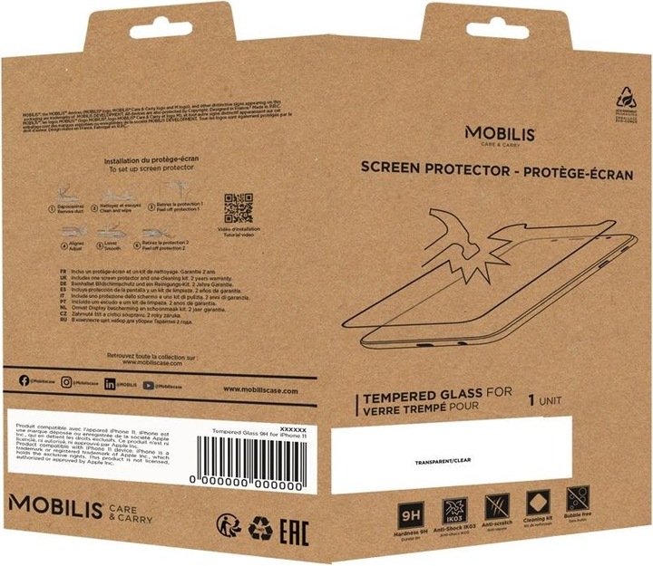 Productafbeelding Mobilis Het scherm Prot.Tempered Glas Duidelijk-9H-GalaxyTabA8 10.5 (1 Stuk, Galaxy Tab A8)