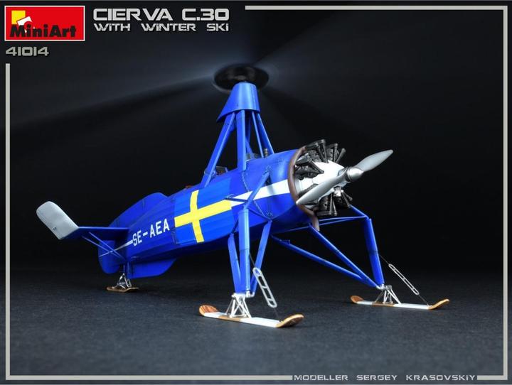 Produktbild Mini art Cierva C.30 with Winter Ski