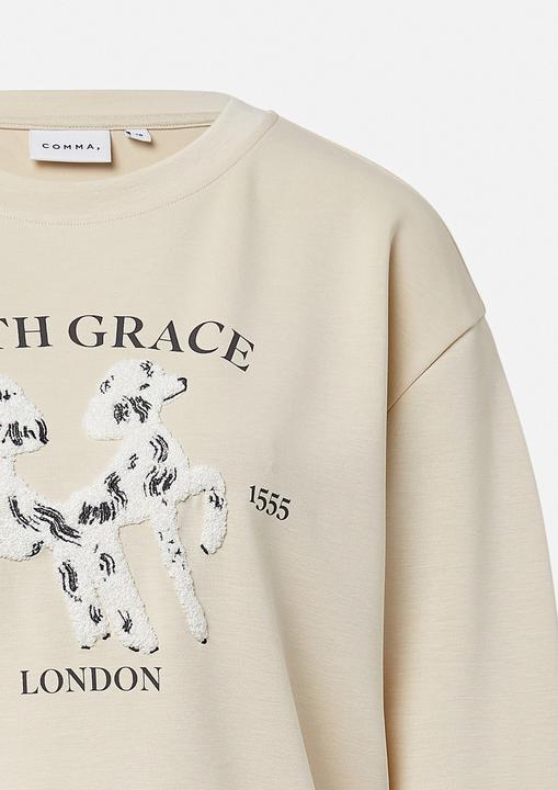 Produktbild Comma Sweatshirt Sweatshirt im Relaxed Fit mit 3D-Applikation (36)