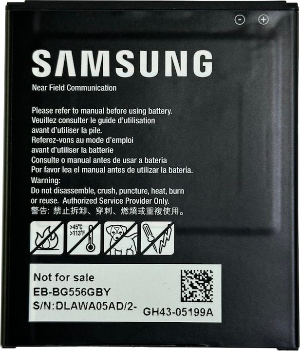 Actual product image Samsung Galaxy Xcover7 Battery Amovible Noir