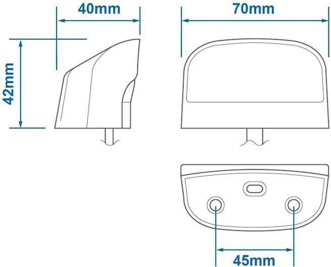 Image du produit ProPlus Lampe d'immatriculation LED 12/24V 70x42mm