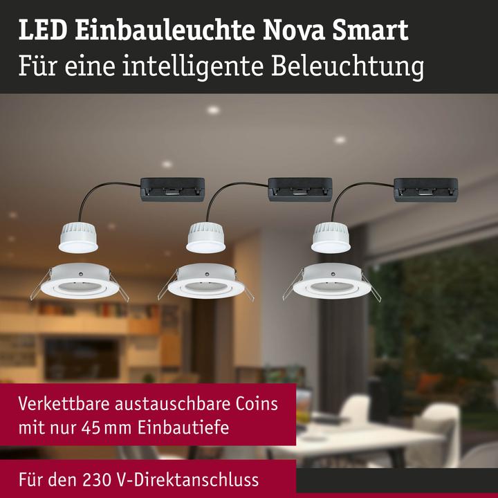 Produktbild Paulmann Einbauleuchte Nova Set Zigbee (500 lm)