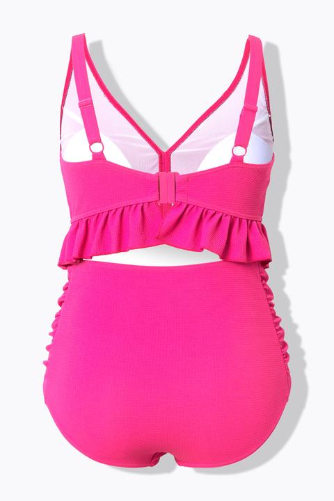 Immagine prodotto Ulla Popken Bikini con texture, coppe morbide, ruche e spalline regolabili (54)