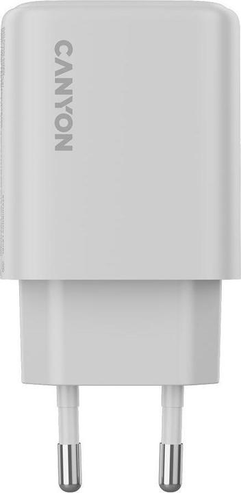 Actual product image Canyon Adapter charger OnCharge 250 25W 1xPD 1xQC EU White (25 W, 2 ports)