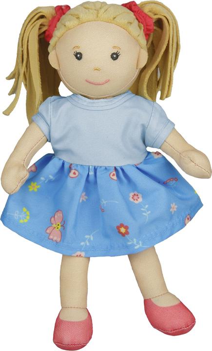 Heless Stoffpuppe "Pippa" mit Kleidchen zum An- und Ausziehen, 22 cm